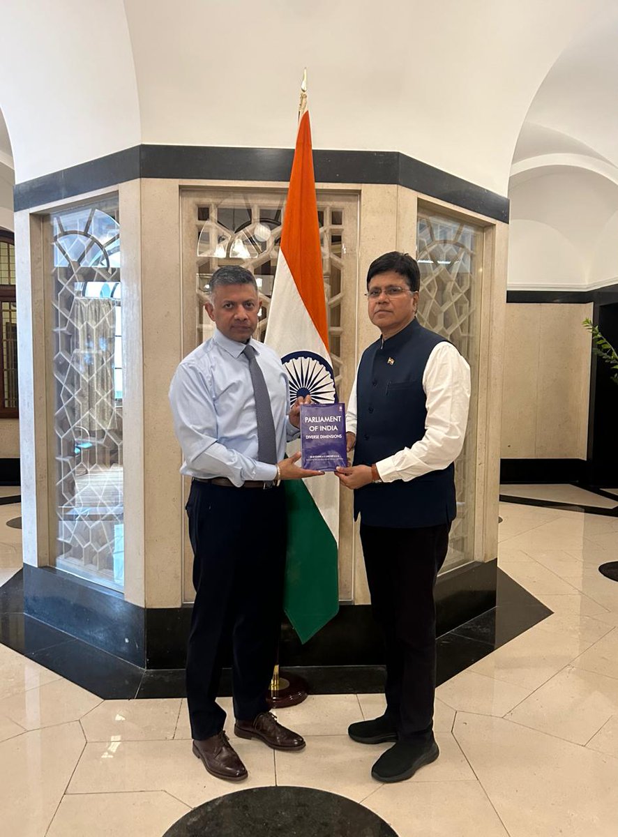 Had privilege to pay courtesy call upon HE Shri Vikram Doraiswami Indian High Commissioner at UK London at India House .
Also presented my book ' Parliament of India - Diverse Dimensions '