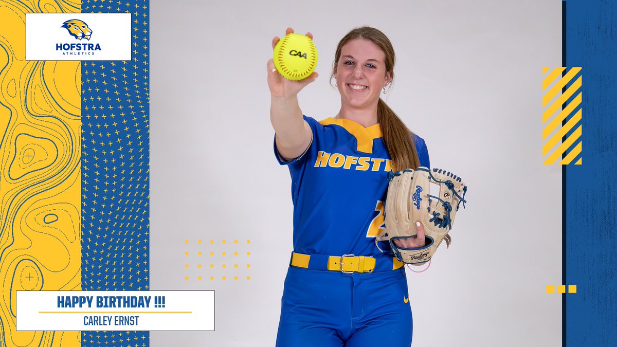 Hofstra Softball (@hofstrasoftball) on Twitter photo Wishing our stud from the circle Carley Ernst a very Happy Birthday today! ๐ฅณ๐ฅณ
#PrideOfLI Wishing our stud from the circle Carley Ernst a very Happy Birthday today! ๐ฅณ๐ฅณ
#PrideOfLI