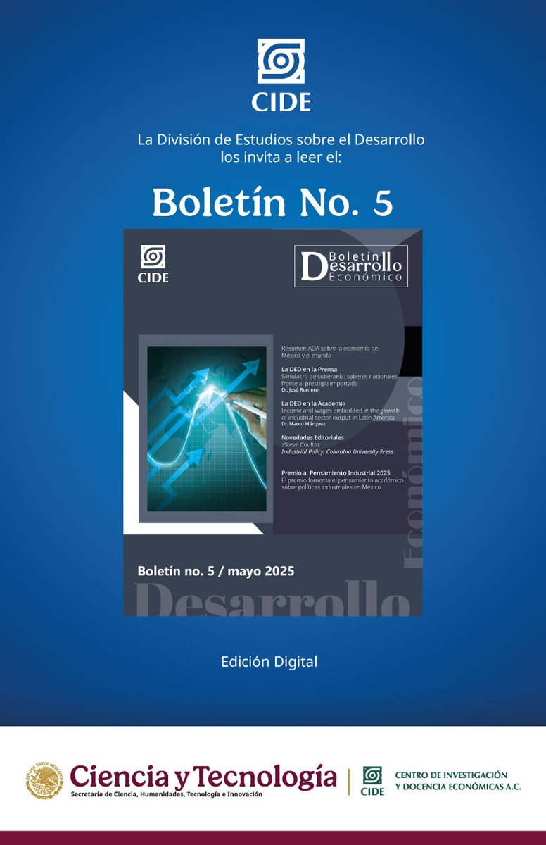 ded_cide's tweet photo. 📰 Ya está disponible el Boletín No. 5 de la #DEDCIDE en formato digital.
Incluye:
🔹 Proyectos editoriales
🔹 Resumen del proyecto ADA
🔹 Agenda y eventos recientes
📖 Léelo aquí 👉 https://t.co/eXc0cdtr3Q https://t.co/b1l9qgTbgC