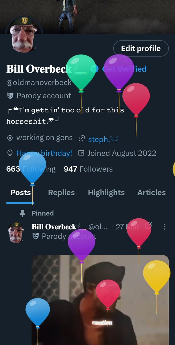 “ Balloons? Who put these here? ”