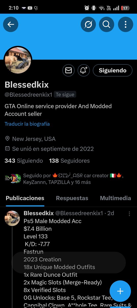 <a href="/Blessedreenkix1/">Blessedkix</a> 
 I want to mention this scammer

 I paid him for an account on Friday, and to date, he hasn't given me anything. The accounts he has posted are fake; he doesn't have them. 
He tells you to deposit more money to activate them, when he's offering them for $50.