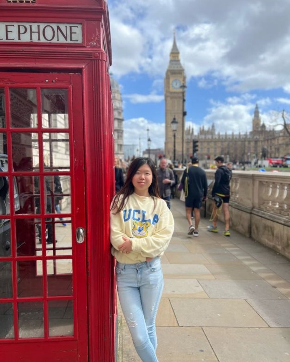 UCLA Study Abroad (@uclaieo) on Twitter photo Check out Bruin and <a href="/UCEAP/">UCEAP Study Abroad</a> alum Lisa Wang abroad in London, with a classic red telephone box and Big Ben featured in the background! Check out Bruin and <a href="/UCEAP/">UCEAP Study Abroad</a> alum Lisa Wang abroad in London, with a classic red telephone box and Big Ben featured in the background!