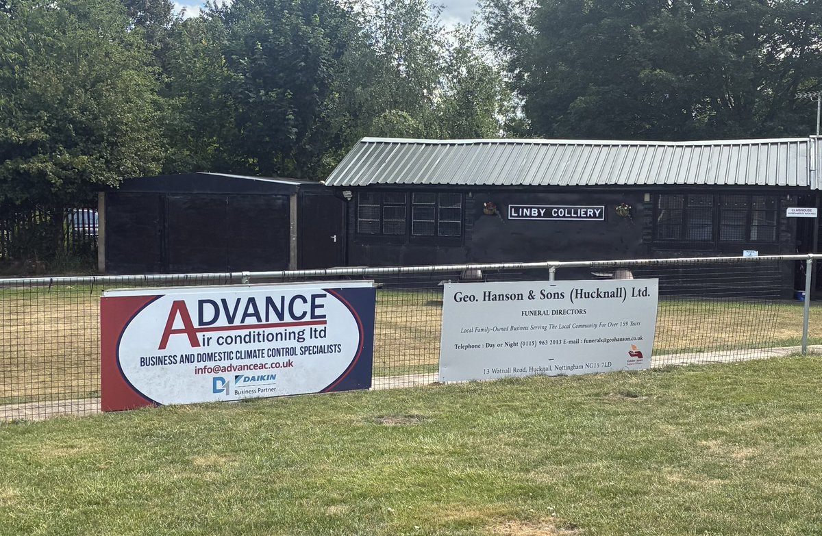 Linby Colliery Welfare FC (@fclinby) on Twitter photo PITCHSIDE ADVERT BOARDS
many thanks to our pitch advert board
Sponsors .. L&M Interiors, RH Perkins
ReeceDrywall , George Hanson’s and Advance Aircon
<a href="/rlntfc/">Richard Lane</a> <a href="/CentralMidsAll/">⚽️ Central Midlands Alliance ⚽️</a> <a href="/NottsFA/">Nottinghamshire FA ⚽️</a>
<a href="/NottsDerbyFBall/">Nottinghamshire & Derbyshire Football</a> PITCHSIDE ADVERT BOARDS
many thanks to our pitch advert board
Sponsors .. L&M Interiors, RH Perkins
ReeceDrywall , George Hanson’s and Advance Aircon
<a href="/rlntfc/">Richard Lane</a> <a href="/CentralMidsAll/">⚽️ Central Midlands Alliance ⚽️</a> <a href="/NottsFA/">Nottinghamshire FA ⚽️</a>
<a href="/NottsDerbyFBall/">Nottinghamshire & Derbyshire Football</a>