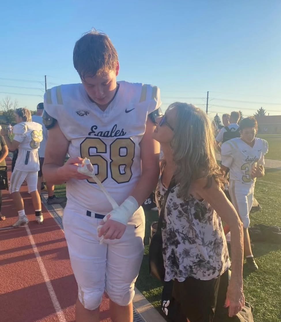 Grandma is the biggest fan.