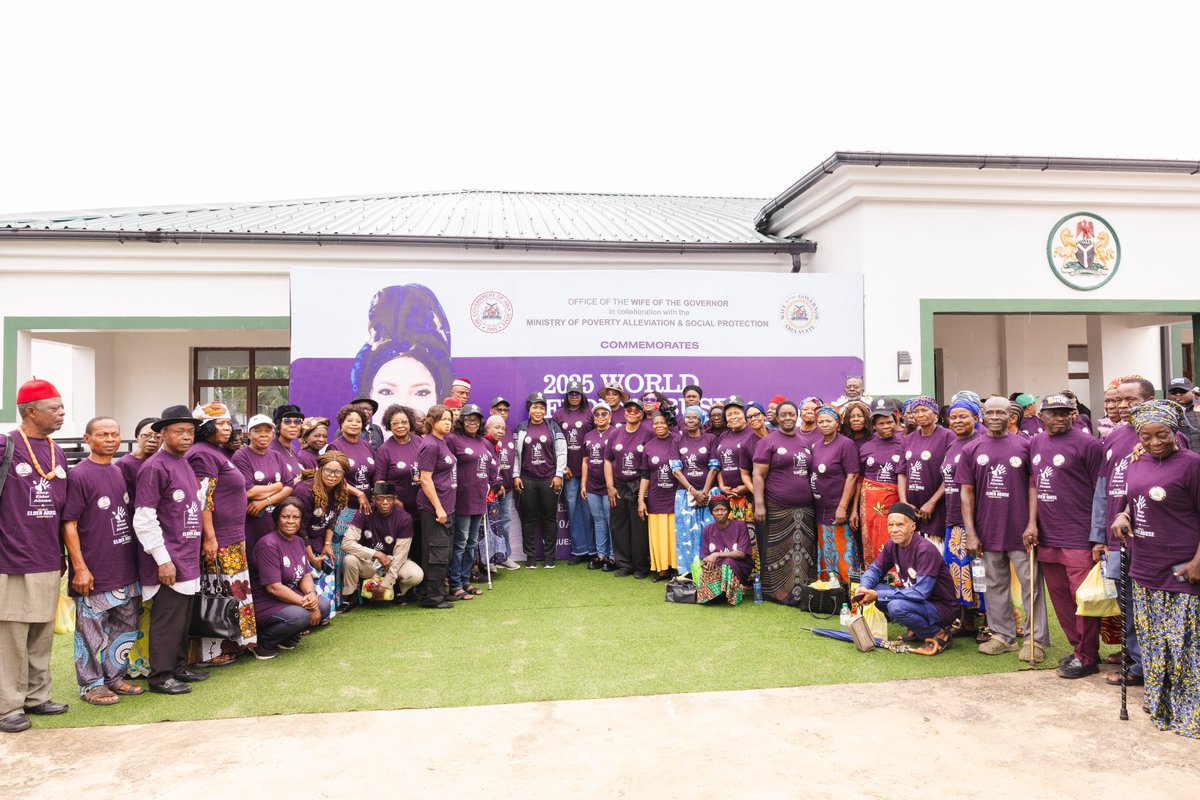 PriscillaOtti's tweet image. In observance of World Elder Abuse Awareness Day, the Abia State Ministry of Poverty Alleviation and Social Protection in collaboration with my office, hosted a special event for our senior citizens at the Banquet Hall, Government House. The preceding advocacy walk underscored…