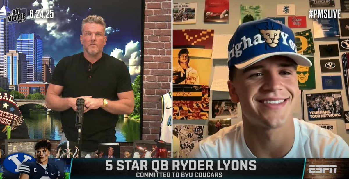 thehypetrainpod's tweet image. We really had the number one basketball player in the country commit to BYU on First Take, and a 5-Star QB commit to BYU on the McAfee show, both in the last 6 months.
It's a new era.