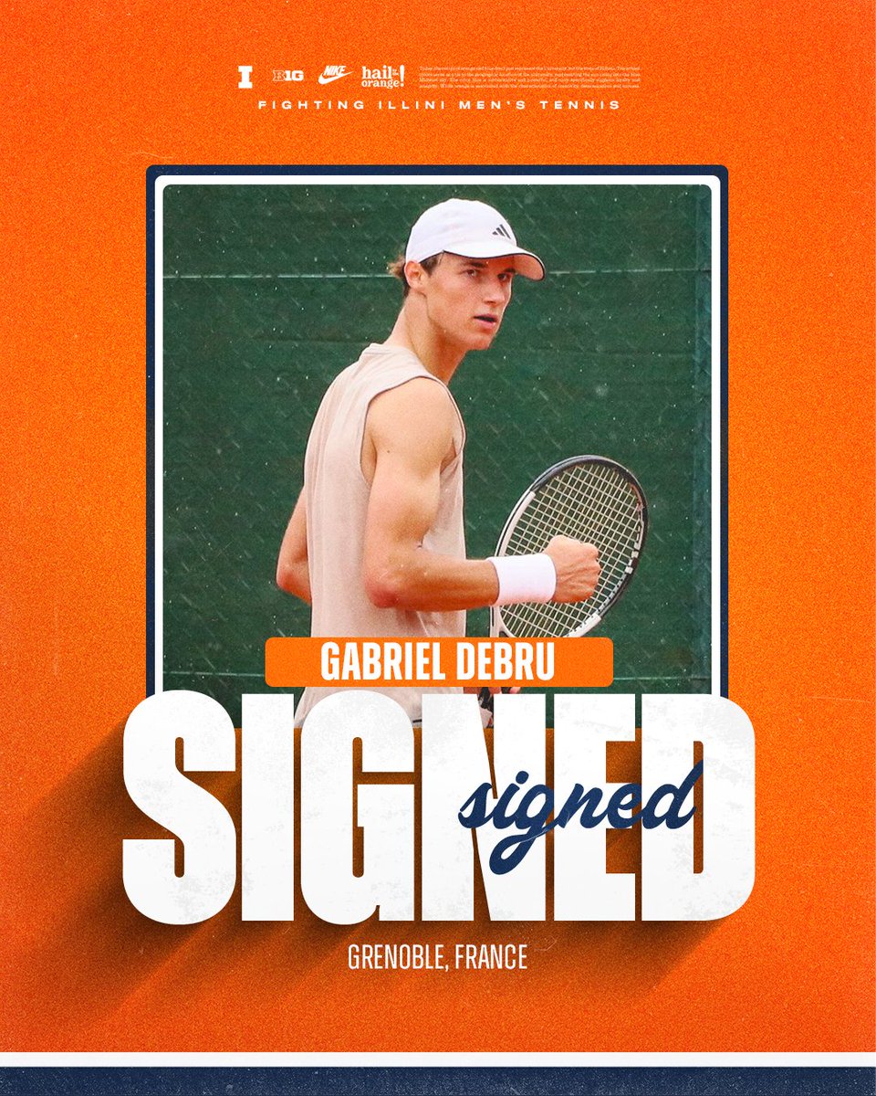 IlliniMTennis's tweet image. Welcome to Illinois, Gabriel Debru!
🔸 Career-high ATP rankings of No. 233 in singles and No. 273 in doubles
🔹 Has secured five pro singles titles (two Challenger wins, three ITF wins)
🔸 Won the 2022 Roland-Garros Junior Championships
🔹 Former No. 1-ranked junior player