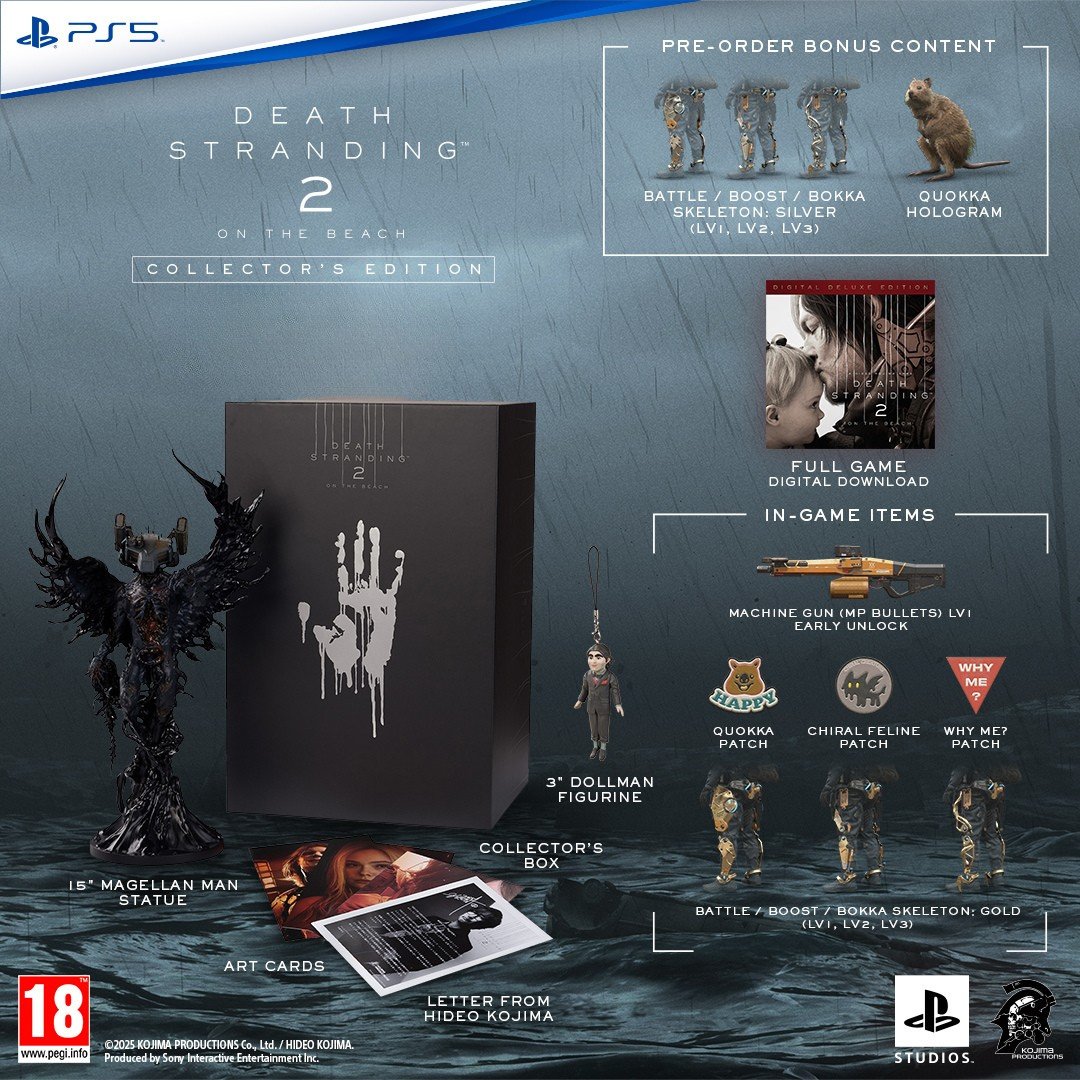 OverGame's tweet photo. Death Stranding 2: On The Beach Collectors Edition ve Death Stranding 2 Limitli Sürüm DualSense kontrolcüler OverGame'de Ön Siparişte!
https://t.co/B7rTekWffW
#OverGame #DeathStranding2 #DeathStranding2OnTheBeach #PS5 #DualSense https://t.co/MPEon4lpzK