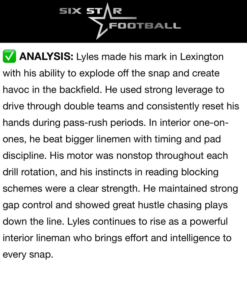 Jeremiah Lyles (@jaylyles77) on Twitter photo Thank you for the write up! <a href="/sixstarfootball/">Six Star Football | PLUS+</a> I’ll be continuing to work harder throughout the season <a href="/billyseals47/">billy seals</a> <a href="/CJ_Crawford1/">Cj Crawford</a> <a href="/Brent_Terry/">Brent Terry</a> Thank you for the write up! <a href="/sixstarfootball/">Six Star Football | PLUS+</a> I’ll be continuing to work harder throughout the season <a href="/billyseals47/">billy seals</a> <a href="/CJ_Crawford1/">Cj Crawford</a> <a href="/Brent_Terry/">Brent Terry</a>