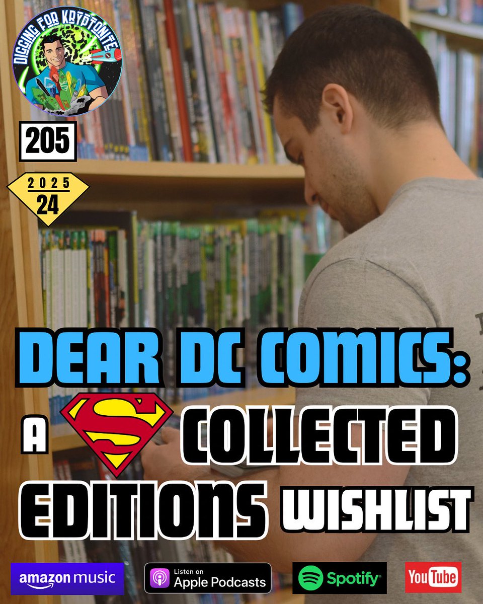 💥 Our #Superman COLLECTED EDITIONS wishlist ep is here! Josh &amp; I share our experiences &amp; frustrations as TPB/HC collectors, celebrate recent wins (DC Finest is 🔥), and tell <a href="/DCOfficial/">DC</a> about all the volumes we want to give them 💵 for!

🎧 NOW &amp; share YOUR top picks! 

🔗🧵⬇️