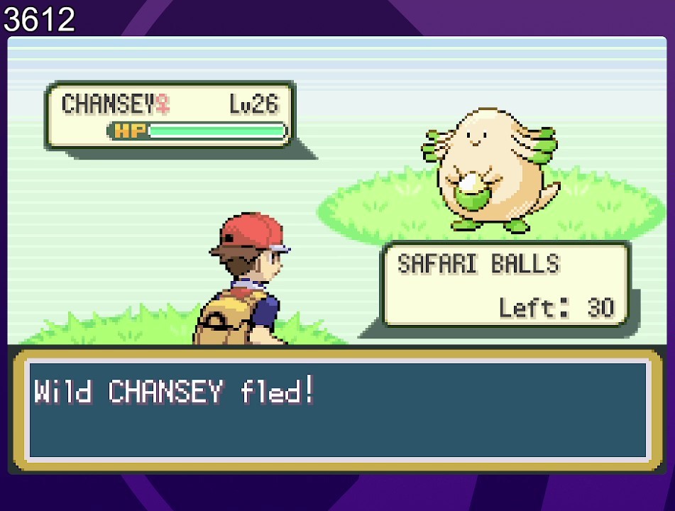 RavenGoingUp's tweet photo. ✨Shiny CHANSEY after 3,612 REs in FireRed!!!✨
First time finding her but fled first bait😅 https://t.co/sFIEx9SrVm