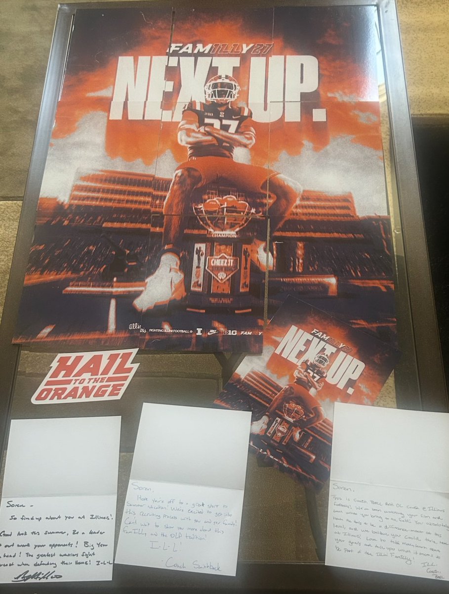 SorenFifer's tweet image. Thanks @IlliniFootball for the love!
