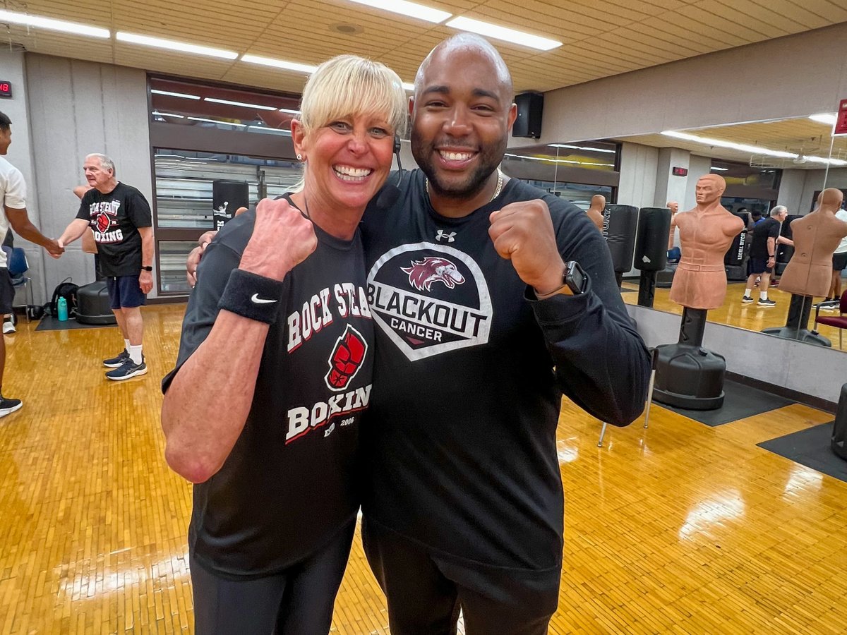 Greatly enjoyed our workout with the Parkinson's Rock Steady Boxing class at SIU Rec Center. Thanks for inviting us!