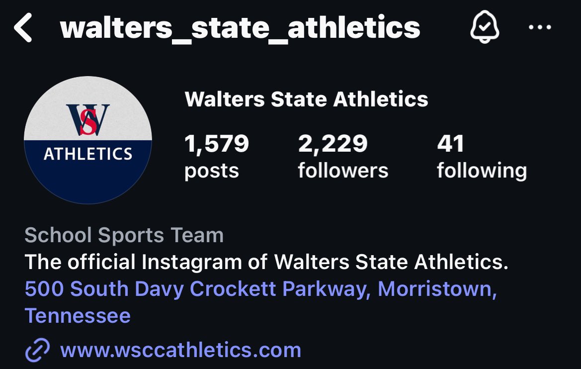 Proud of the numbers our Walters State Athletics social accounts reached this past school year. Over 1.1 million views on Instagram. We also started a FB page that saw over 450k views in May alone. 

If you’re not following us, please do so we can continue to grow!