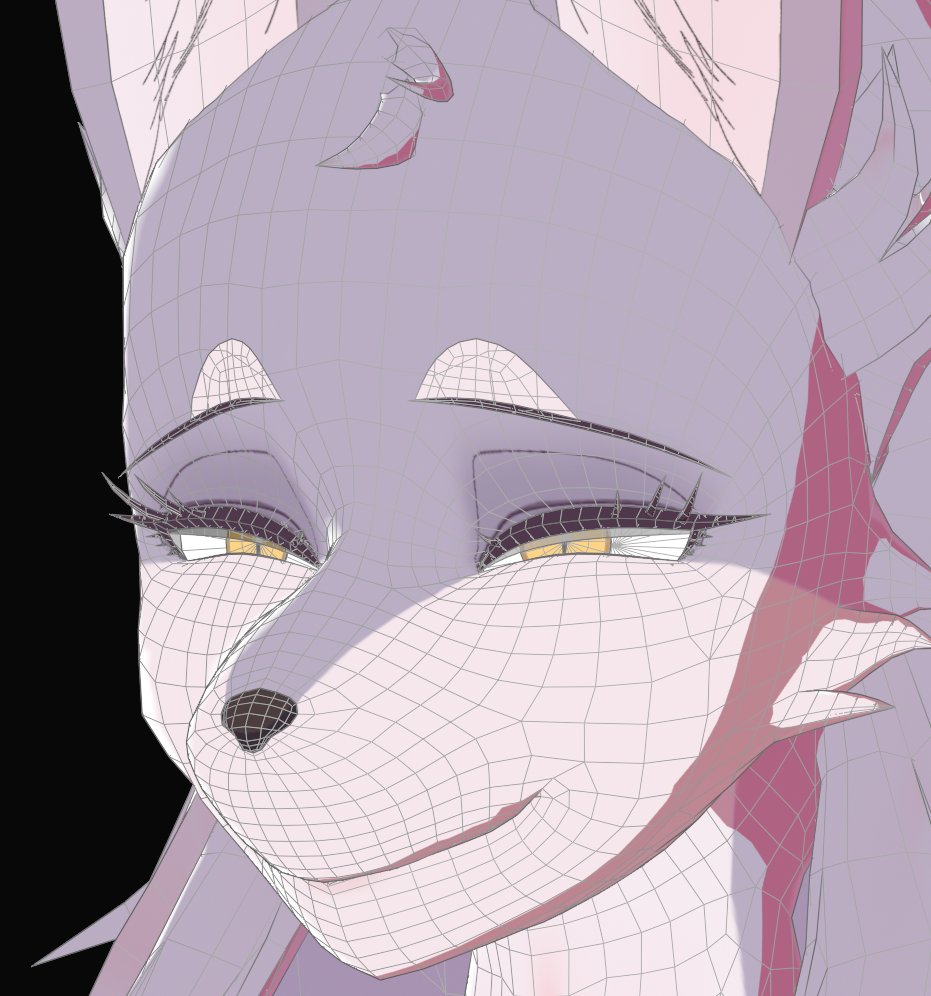 こんなにもたくさんの...いいねとリツイート...
気持ちが高揚しています！
今回はマスクオフバージョンとお尻の方がよく見えるように撮りました！

Cervina7(<a href="/cervina7/">cervina7</a>  )さん、素敵なキャラクターデザインを本当にありがとうございます！

#ケモノ #b3d  #blender  #furry  #3dart