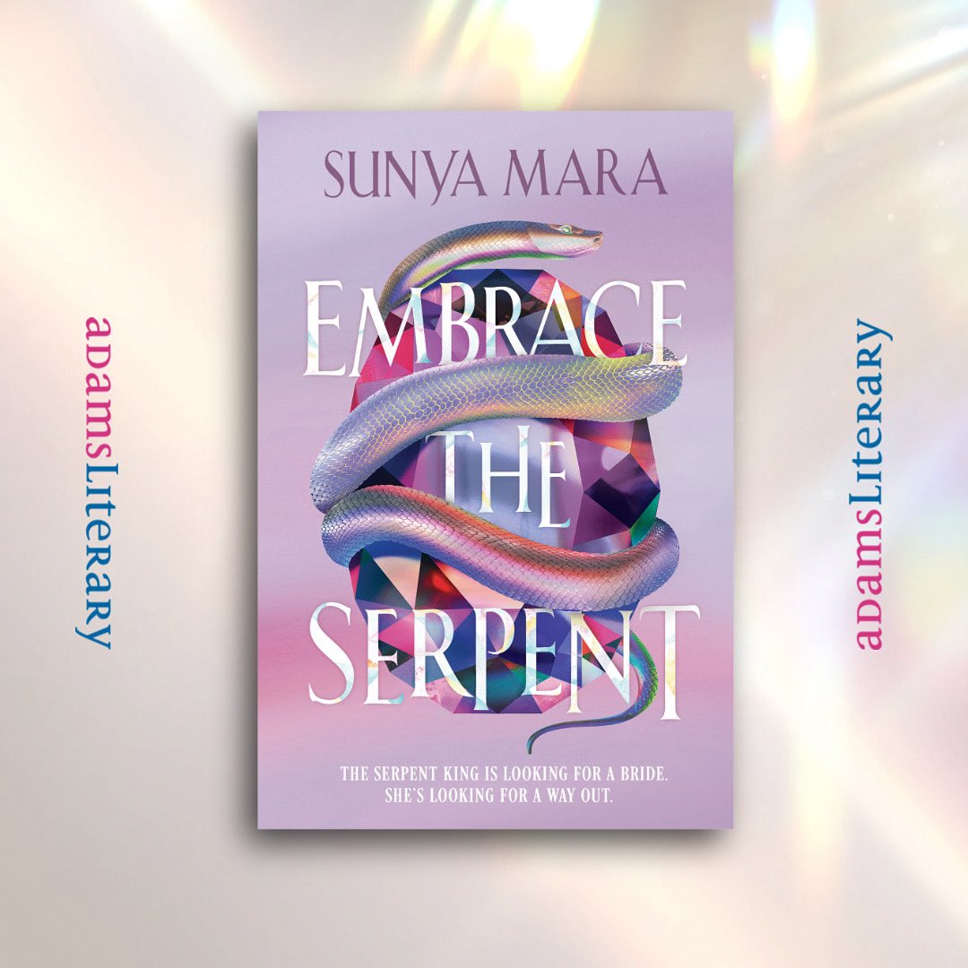 Adams Literary (@adamsliterary) on Twitter photo EMBRACE THE SERPENT, <a href="/sunyamara/">Sunya Mara</a> ‘s latest, publishes today! Dinesh Thiru, author of INTO THE SUNKEN CITY, says it’s “A seductive, jewel-studded escape into a world of deception, power, and romance.” EMBRACE THE SERPENT, <a href="/sunyamara/">Sunya Mara</a> ‘s latest, publishes today! Dinesh Thiru, author of INTO THE SUNKEN CITY, says it’s “A seductive, jewel-studded escape into a world of deception, power, and romance.”