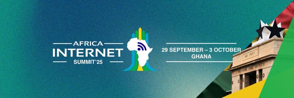 Africa Network Operators Group (AfNOG) (@afnogworkshops) on Twitter photo Registration is NOW OPEN for #AIS25!
Join Africa’s top Internet minds at the Alisa Hotels, Accra from Sept 29 – Oct 3, 2025.
Hosted by <a href="/NCAGhana/">NCA Ghana</a> & organized by <a href="/AfNOG/">Antonio Nogueira</a>, this hybrid summit is not to be missed!
Register 👉 internetsummit.africa/register
More info 👉 internetsummit.africa Registration is NOW OPEN for #AIS25!
Join Africa’s top Internet minds at the Alisa Hotels, Accra from Sept 29 – Oct 3, 2025.
Hosted by <a href="/NCAGhana/">NCA Ghana</a> & organized by <a href="/AfNOG/">Antonio Nogueira</a>, this hybrid summit is not to be missed!
Register 👉 internetsummit.africa/register
More info 👉 internetsummit.africa