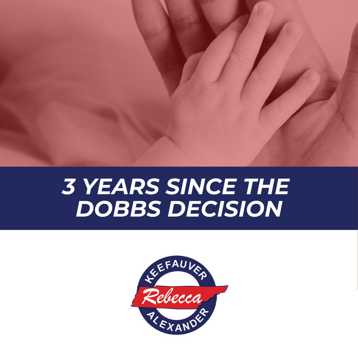 RepAlexander7's tweet image. Three years ago today, the Lord answered generations of prayer with the Dobbs decision. The Supreme Court gave power back to the states to defend the unborn and in Tennessee we have proudly protected life.