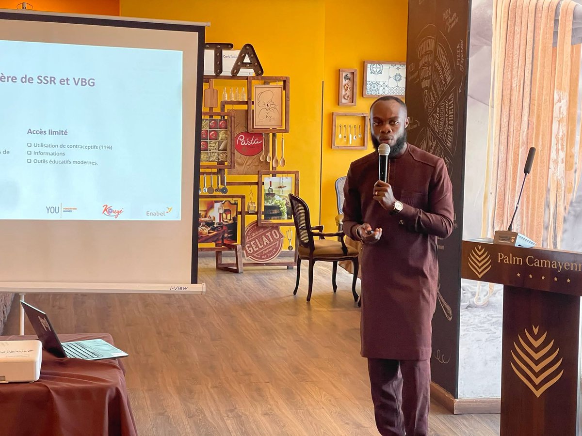 YOU FONDATION GUINÉE (@youfgn) on Twitter photo Le chef de projet « Pouvoir du Numérique dans le Bien-être des Adolescent·e·s et Jeunes » <a href="/appolinaire_Gn/">Appolinaire Loua🇬🇳</a> a présenté le ditprojet lors du 1er espace d’échange initié par le Centre ODAS ce 24 juin à Conakry. Ce cadre vise à renforcer la coordination en faveur des #DSSR en Guinée Le chef de projet « Pouvoir du Numérique dans le Bien-être des Adolescent·e·s et Jeunes » <a href="/appolinaire_Gn/">Appolinaire Loua🇬🇳</a> a présenté le ditprojet lors du 1er espace d’échange initié par le Centre ODAS ce 24 juin à Conakry. Ce cadre vise à renforcer la coordination en faveur des #DSSR en Guinée