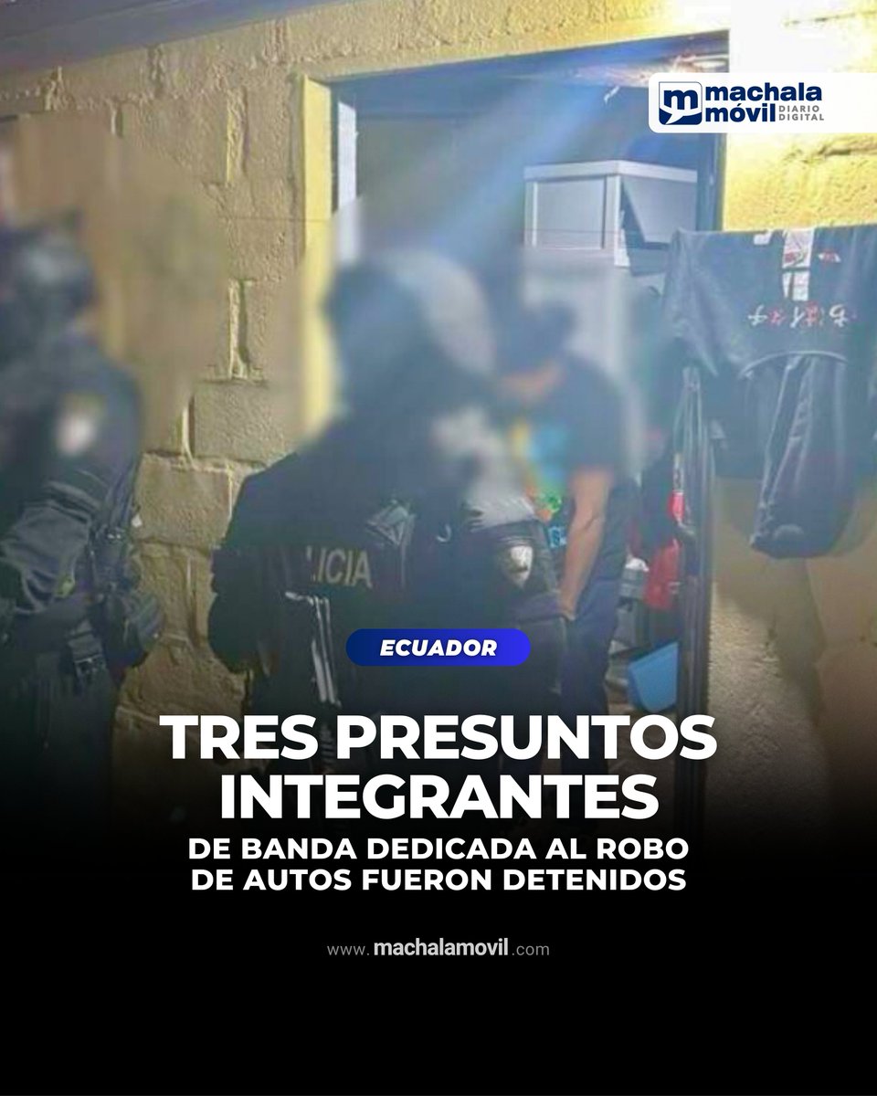 La Policía Nacional y la Fiscalía General del Estado ejecutaron un operativo en Quito para desarticular a una banda delictiva dedicada al robo de autos para vender sus piezas.

Más información aquí: wp.me/p8ZMOh-uid