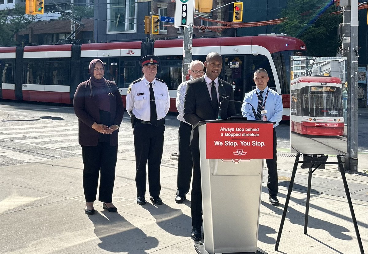TTCNewsroom's tweet image. The #TTC is launching an awareness campaign reminding all road users they must stop behind a streetcar with its doors open.
Not doing so is dangerous and illegal!
Read more at:
ttc.ca/news/2025/June…