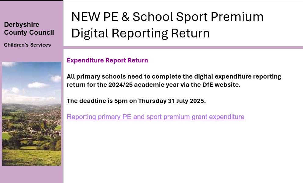 Derbyshire PE tweet media