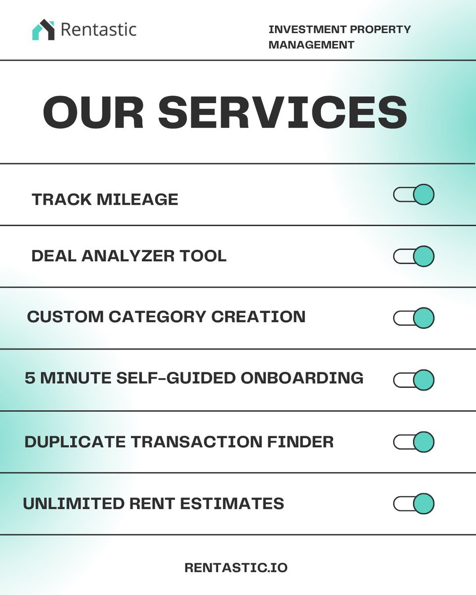 Here are all the amazing services you can unlock with Rentastic Premium! Open your Premium account today at Rentastic.io to have all these tools and resources at your fingertips within minutes!

#investingtips #investingproperties #rentalproperty #aiservices