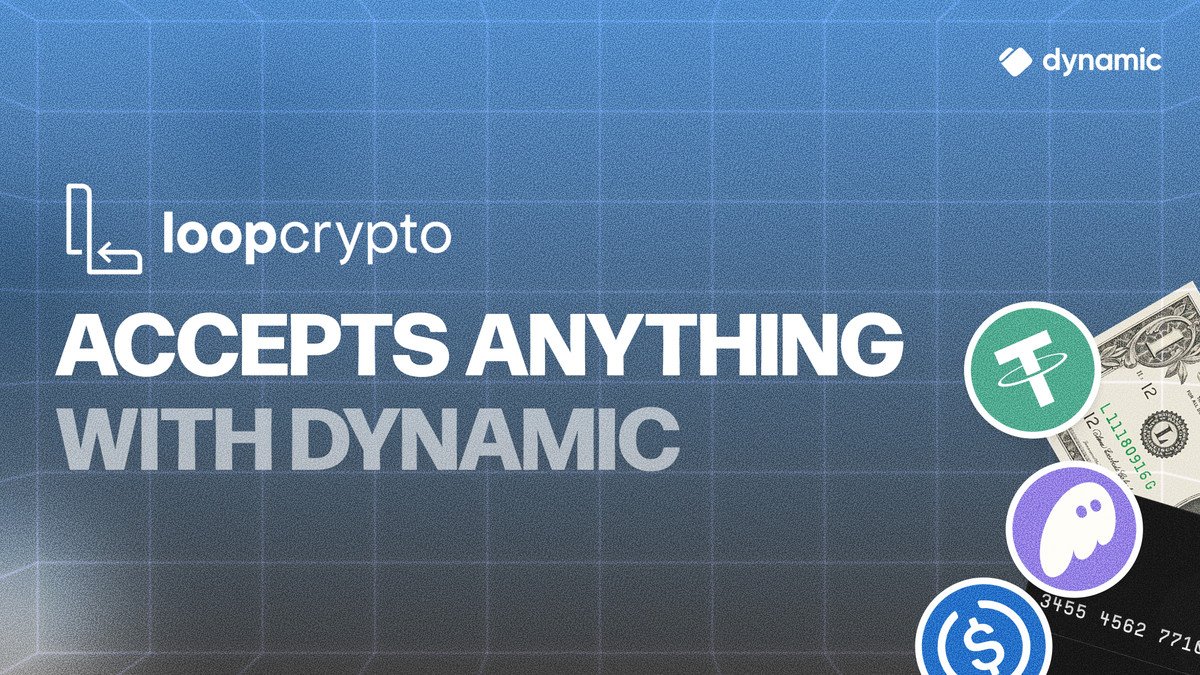 Loop Crypto (@loopcrypto_xyz) on Twitter photo Stablecoin payments, without the friction.
@loopcrypto now Accepts Anything with <a href="/dynamic_xyz/">Dynamic | Wallets & Logins</a> — merchants and platforms can receive crypto from any wallet, anywhere.
Global payments made simple. Stablecoin payments, without the friction.
@loopcrypto now Accepts Anything with <a href="/dynamic_xyz/">Dynamic | Wallets & Logins</a> — merchants and platforms can receive crypto from any wallet, anywhere.
Global payments made simple.
