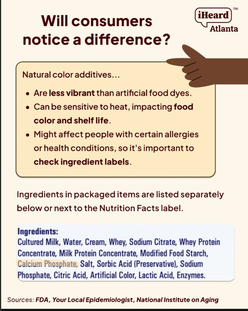 Simplysen49's tweet image. Food dyes have been mentioned in the news a lot lately. What do these changes in food dyes mean for consumers?

#iHeardATL #iHeardAtlanta #FoodDye