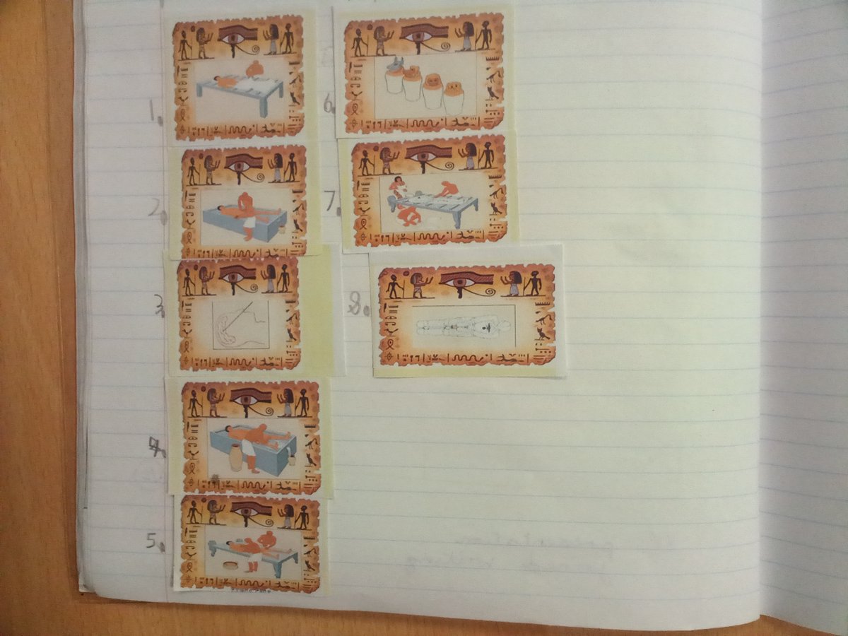 WBJYear3 (@wbjyear3) on Twitter photo Y3 History- 'How did the Ancient Egyptians mummify?' We role played being embalmers to create our own mummies - complete with precious amulets! Then we were able to sequence the process - which will be turned into a set of instructions. #wbjshistory <a href="/WBJJuniorSchool/">William Barcroft Junior School</a> Y3 History- 'How did the Ancient Egyptians mummify?' We role played being embalmers to create our own mummies - complete with precious amulets! Then we were able to sequence the process - which will be turned into a set of instructions. #wbjshistory <a href="/WBJJuniorSchool/">William Barcroft Junior School</a>