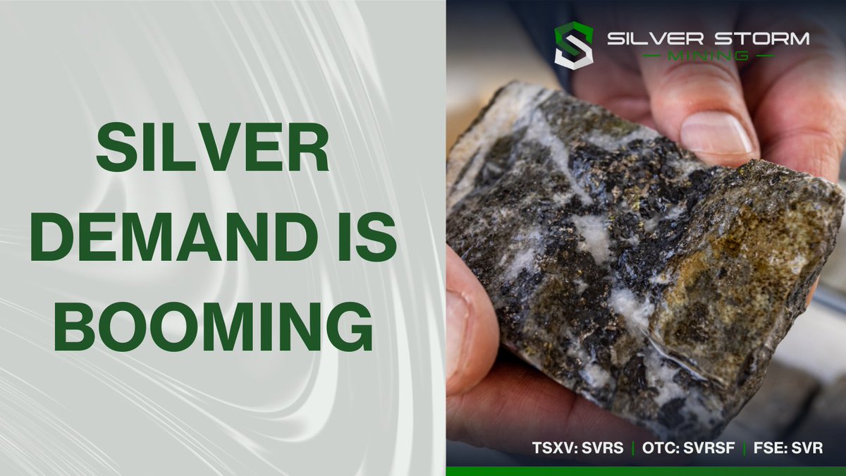 ⚡ Silver demand is booming—fueled by solar, AI &amp; tech. In 2024 alone, demand is forecast to exceed supply by 21%.

Get the facts: ow.ly/99BA50VX6bF

TSX.V: $SVRS | OTC: $SVRSF | FSE: $SVR
#SilverDemand #TechMetals