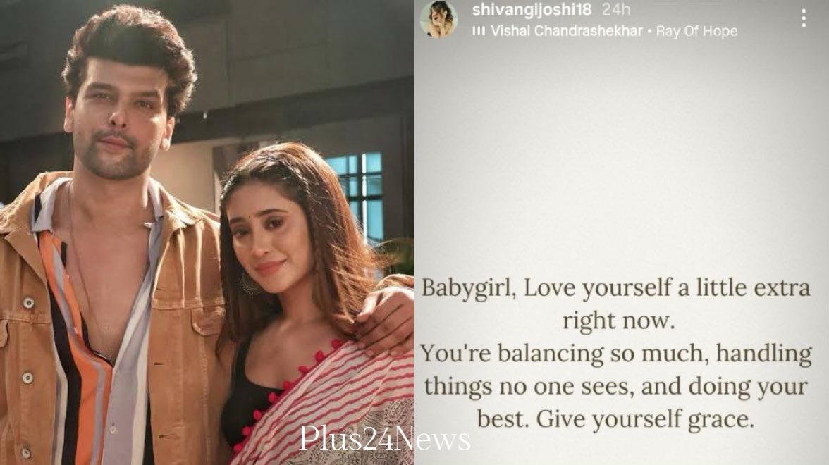 Plus24News's tweet photo. BALH4 Actress #ShivangiJoshi Shared A 
CRYPTIC NOTE on Breakup With #KushalTandon 

#BreakUp #CoupleGoals #BadeAchheLagteHai #plus24news #SUNOO https://t.co/yc6BoqGbtk