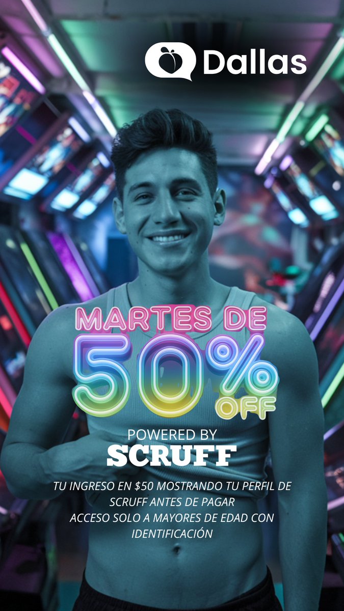 Dallas (@dallas__mx) on Twitter photo 🔥 ¡Hoy Martes en Dallas tu admisión en $50!
📲 Solo muestra tu perfil de SCRUFF antes de pagar.
🪩 ¡Ya abrimos nuestro segundo nivel!
🔐 Contamos con lockers y guardarropa.
🔞 Acceso solo a hombres mayores de edad.
📍 Génova 34, al lado de la tienda Erotika.
🖤 By <a href="/SCRUFFlatino/">SCRUFF Latino</a> 🔥 ¡Hoy Martes en Dallas tu admisión en $50!
📲 Solo muestra tu perfil de SCRUFF antes de pagar.
🪩 ¡Ya abrimos nuestro segundo nivel!
🔐 Contamos con lockers y guardarropa.
🔞 Acceso solo a hombres mayores de edad.
📍 Génova 34, al lado de la tienda Erotika.
🖤 By <a href="/SCRUFFlatino/">SCRUFF Latino</a>