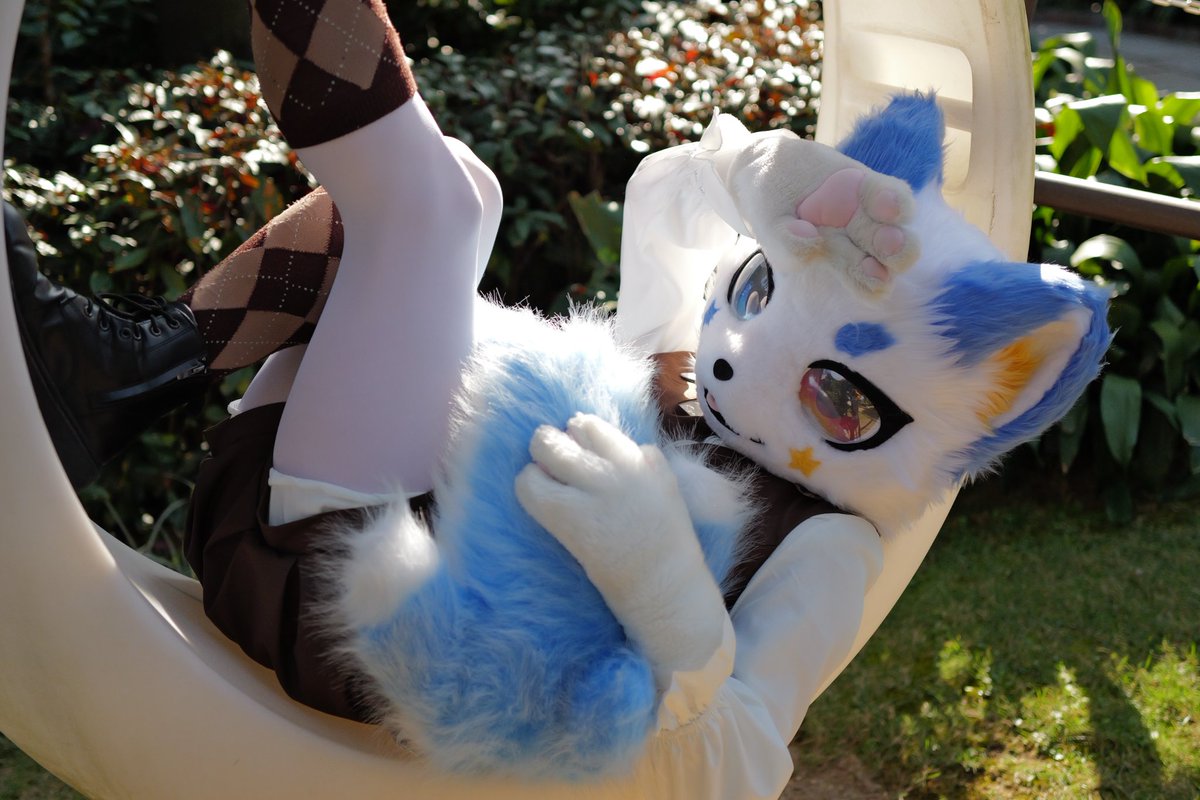 太阳好像有点晒 (´･ᆺ･`)