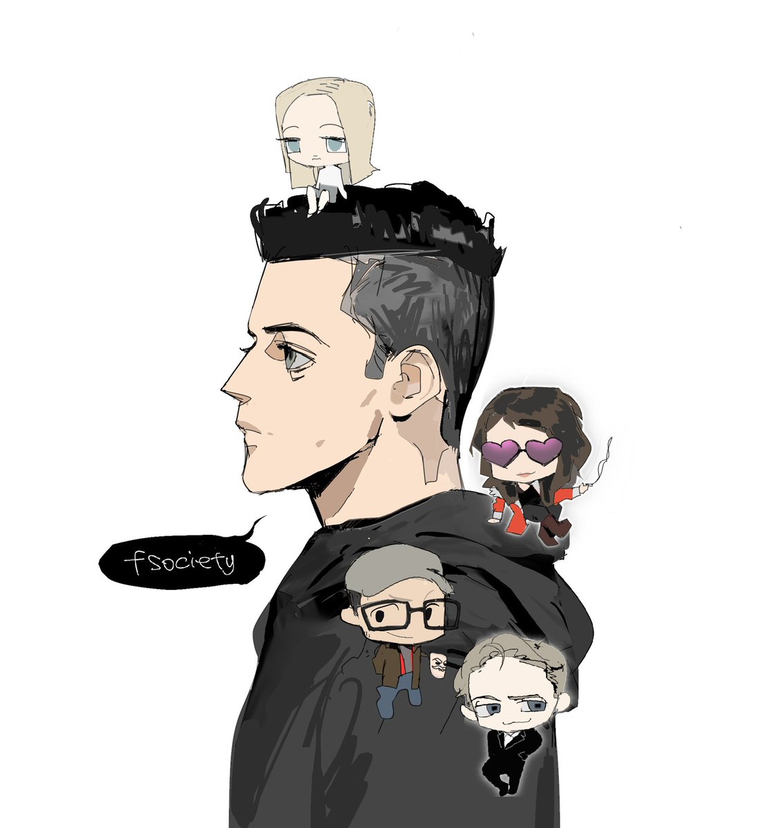 sherrytaco2005's tweet image. drew it for mrrobot 10th Anniversary of Premiere
#MrRobot