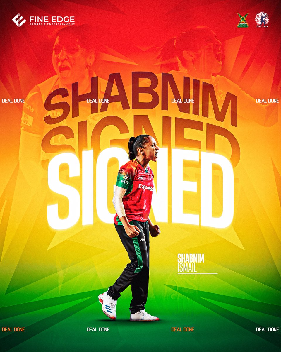 DEAL LOCKED ✅ - <a href="/shabnim_ismail/">Shabnim ismail</a> signs for the <a href="/amznwarriors/">Amazon Warriors</a> for WCPL 2025 📝