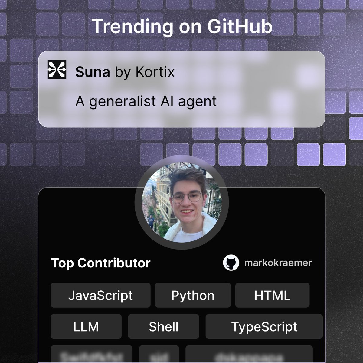getprogai's tweet image. Trending on GitHub lately: Suna — an open-source generalist AI Agent that acts like your employee.

CEO and top contributor: @markokraemer