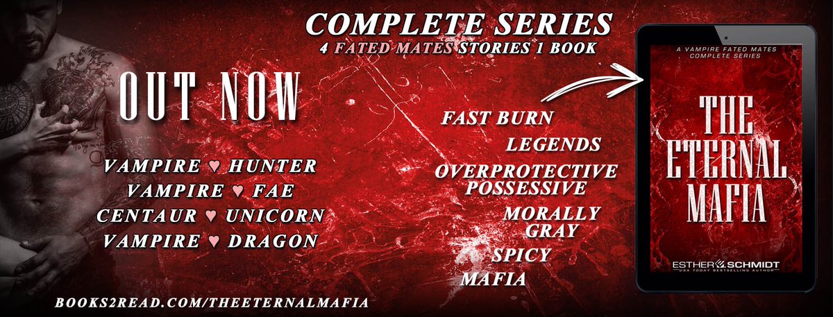 #OUTNOW The Eternal Mafia by <a href="/EstherESchmidt/">Esther E. Schmidt</a> Get ithere: books2read.com/TheEternalMafi… #Vampireromance
