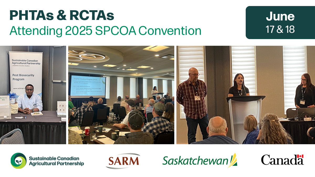 SARM (@sarm_voice) on Twitter photo PHTAs & RCTAs attended the SPCOA Convention in Regina on June 17 & 18! Participants enjoyed a presentation from the PHTAs and good conversation at their tradeshow booth. A Q&A session introduced the RCTAs and how they support PCOs. #SustainableCdnAg <a href="/AAFC_Canada/">AAFC Canada</a> <a href="/SKAgriculture/">Sask Agriculture</a> PHTAs & RCTAs attended the SPCOA Convention in Regina on June 17 & 18! Participants enjoyed a presentation from the PHTAs and good conversation at their tradeshow booth. A Q&A session introduced the RCTAs and how they support PCOs. #SustainableCdnAg <a href="/AAFC_Canada/">AAFC Canada</a> <a href="/SKAgriculture/">Sask Agriculture</a>