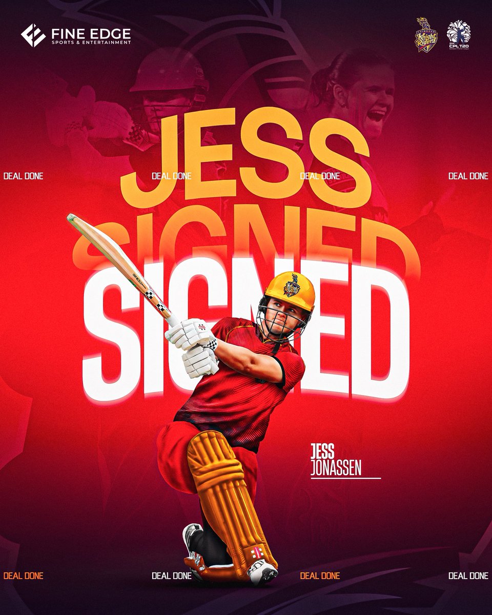 DEAL LOCKED ✅ - <a href="/JJonassen21/">Jessica Jonassen</a> signs for the <a href="/TKRiders/">Trinbago Knight Riders</a> for WCPL 2025 📝