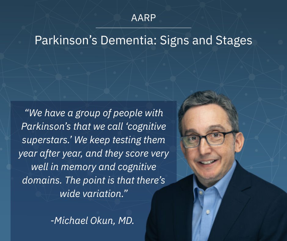 FixelInstitute's tweet image. PD doesn’t just affect movement—it can also impact memory and thinking. 🧠 Cognitive changes vary widely, and there are ways to manage them. Dr. Okun shares his perspective on “cognitive superstars” and protecting brain health.
🔗: aarp.org/health/conditi…