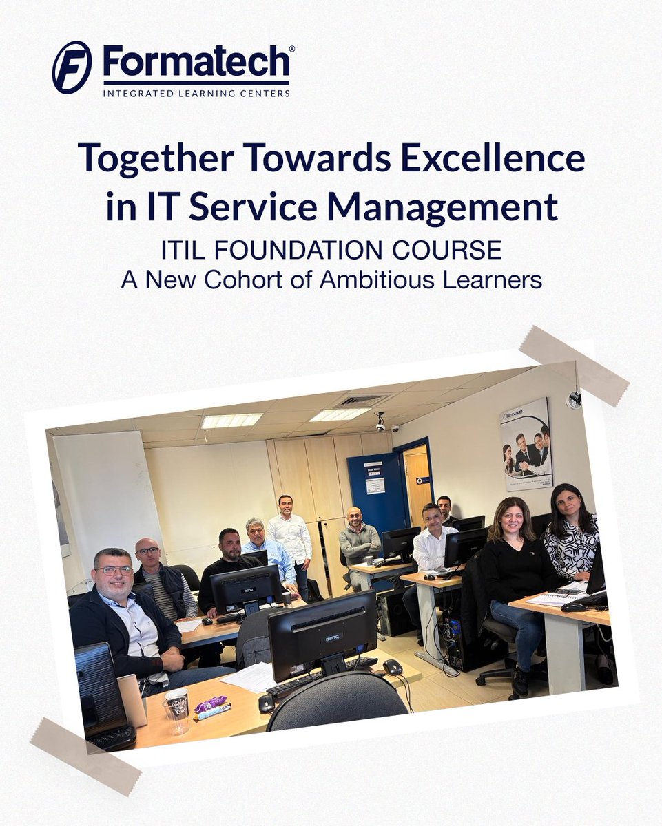 formatechedu's tweet photo. A special group photo of our ITIL Foundation course batch!
Join us in the upcoming sessions and start your career journey with confidence! For team training, contact us on info@formatechedu.com
#Formatech #ITILCourse #ITServiceManagement #InformationTechnology https://t.co/Bw5Q0qFYlM
