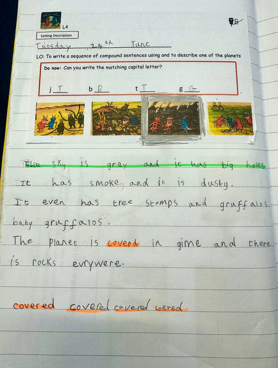 Look at Year 1’s wonderful writing ✍🏻. We are incredibly proud of the progress they have made this year. #BPIEnglish <a href="/MoonMaddy/">Maddy Barnes</a> <a href="/3SaintsEnglish/">Natalie Parry</a>