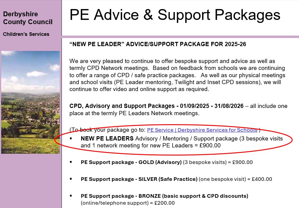 Derbyshire PE tweet media