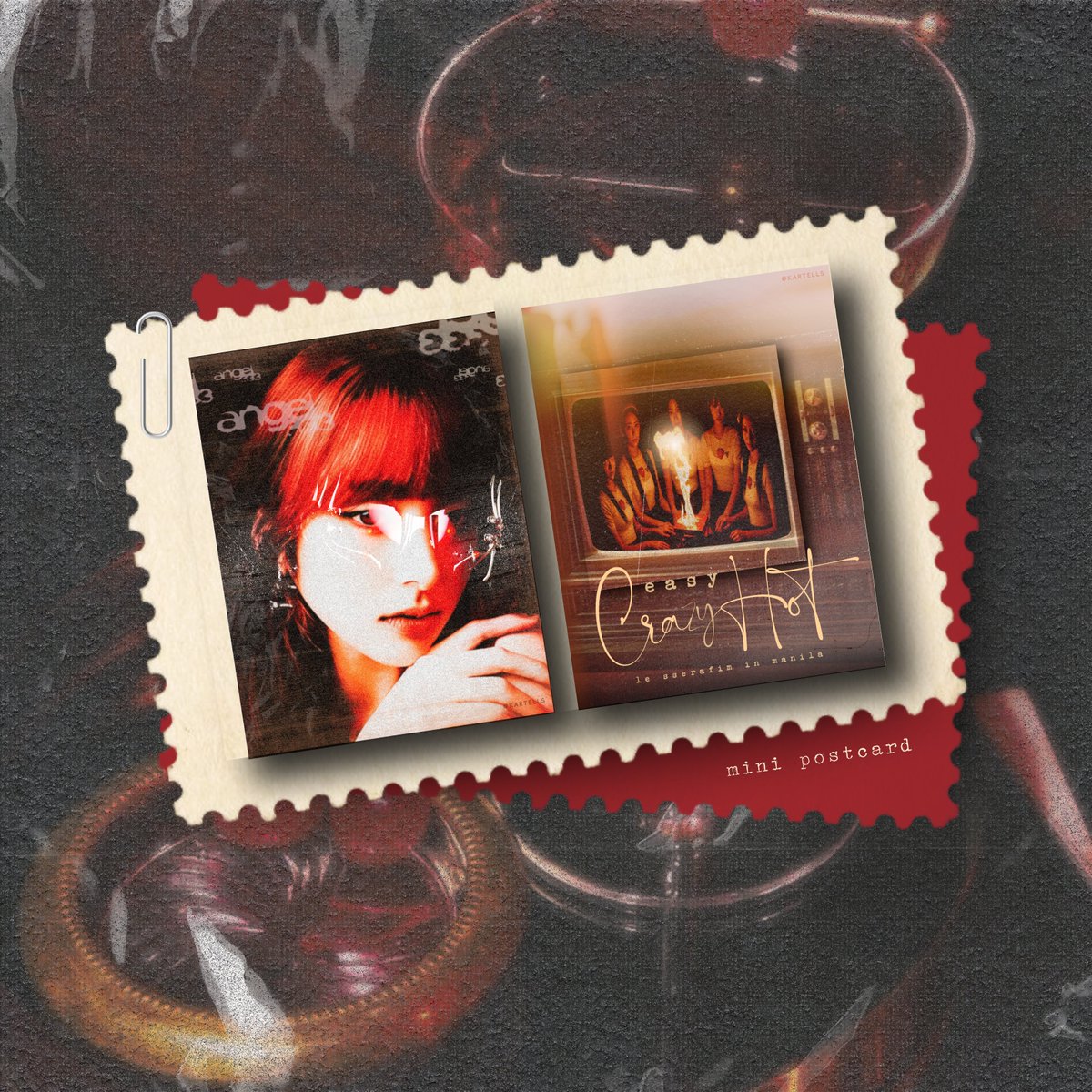 kartells's tweet image. 2025 le sserafim world tour ೀ
⊹.˚ easy crazy hot tour in manila  

hi ! i'll be giving away a fanmade postcard. see u on august 2, fearnots! ♡˖⊹

: like &amp;amp; rt 
: limited slots 
: 1:1 only  

#EASY_CRAZY_HOT_IN_MANILA