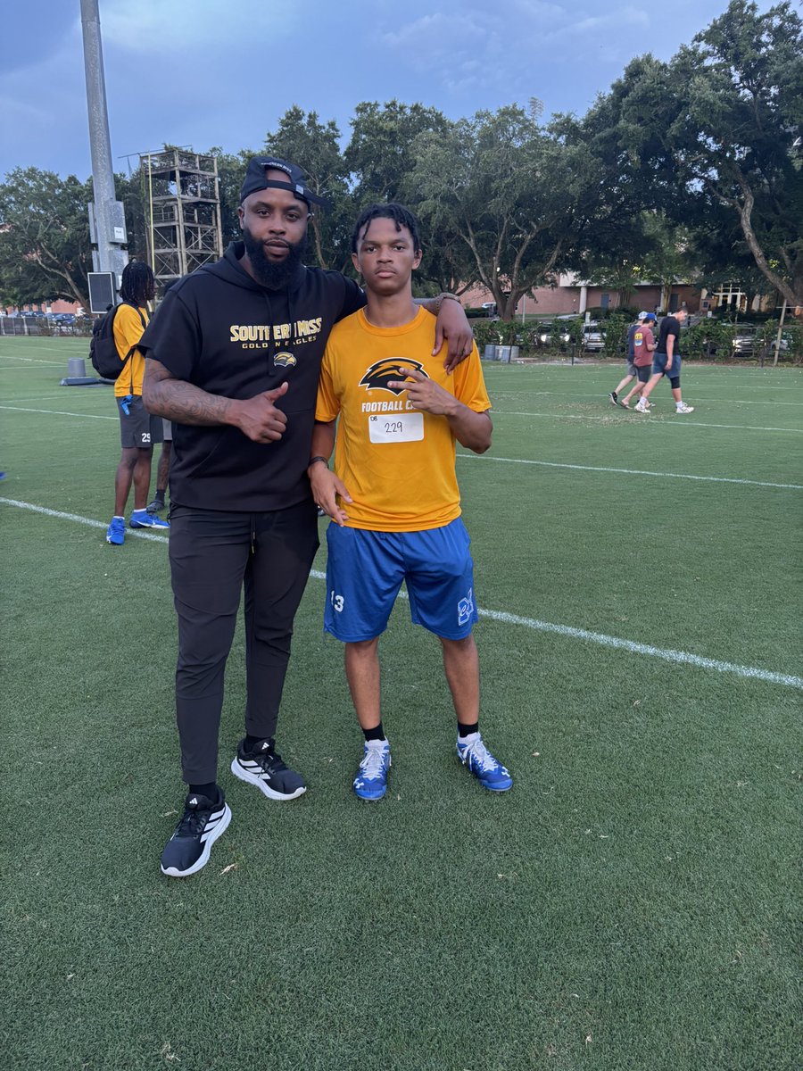 I had a great time at the camp at USM #AGTG 🙏🏼 <a href="/Dbowman85/">Dominique Bowman</a>