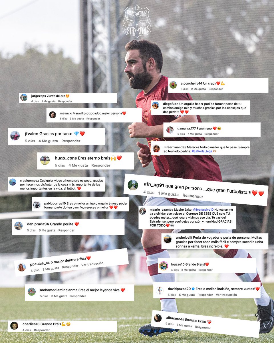 🙌 Que grande es, Brais!

Cando antes dun gran xogador existe unha gran persoa, todo cobra sentido.

Grazas por tanto dentro e fóra do campo.