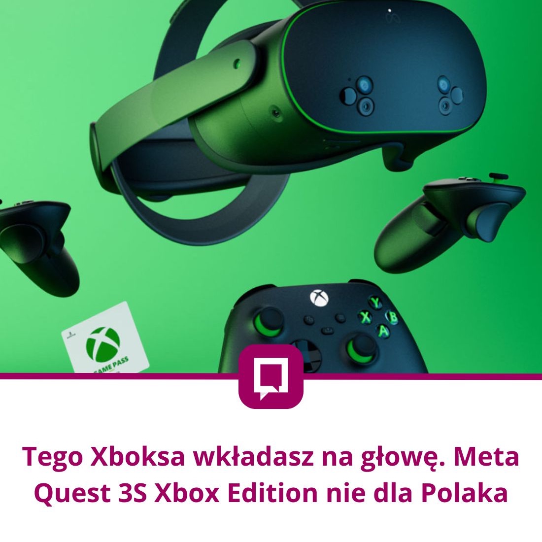 Zestaw jest już dostępny w sprzedaży i kosztuje 399,99 dol., co w przeliczeniu da nam 1463 zł. Oprócz samego headsetu użytkownicy otrzymują także pakiet dodatków, który umożliwia rozpoczęcie rozgrywki zaraz po otwarciu pudełka
spidersweb.pl/2025/06/xbox-v…