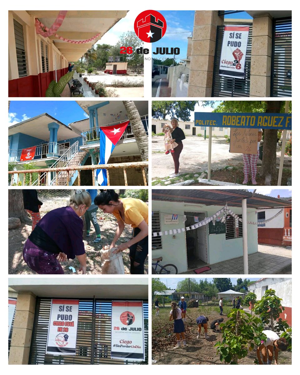 JHGcasanova's tweet photo. Continuamos los avileños, juntos por un 26, engalanando los colectivos laborales en #CiegodeÁvila  #CiegoEn26 #SinPerderUnDía
#LaLuchaNoHacesado 
 @AlfreMene37409 @DrRobertoMOjeda @DiazCanelB @PartidoPCC https://t.co/dXXO3Y62I7