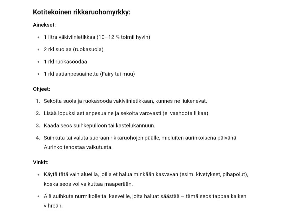 Tee itse ja säästä. 
T: myrkyttäjä 💀